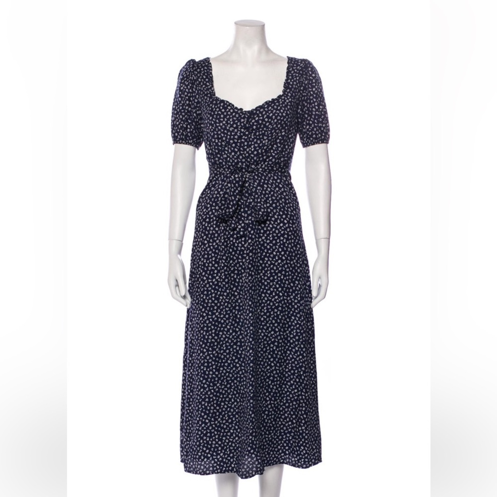 Reformation Flower Print Long Dress